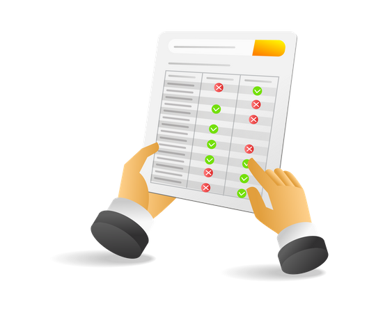 Registrierungsbildschirm  Illustration