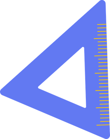 Regla triangular  Ilustración
