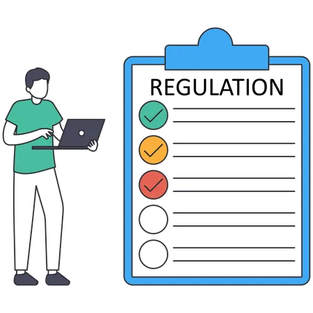 Reglas y regulaciones  Ilustración