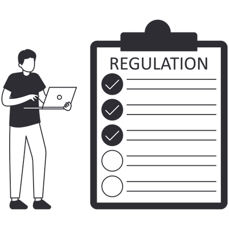 Reglas y regulaciones  Ilustración