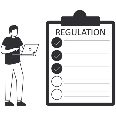 Reglas y regulaciones  Ilustración