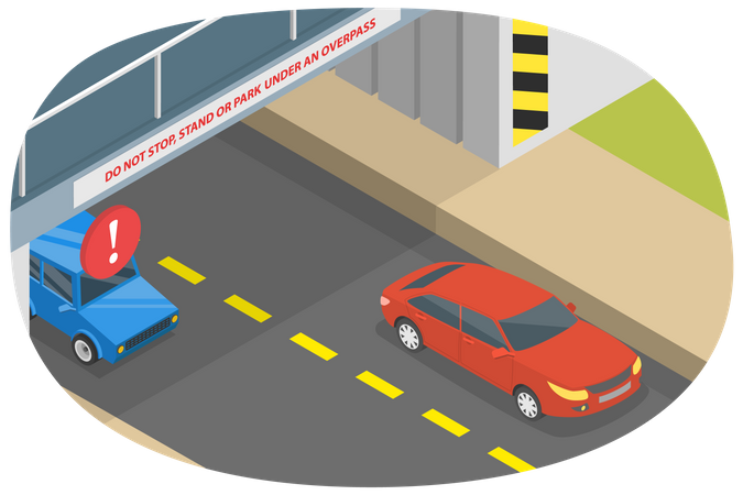 Normas y reglamentos de tráfico.  Ilustración