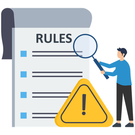 Reglas y regulaciones  Ilustración