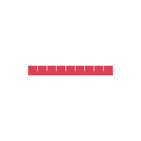 Règle droite, instrument de mesure  Illustration