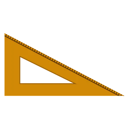 Triangle de règle  Illustration