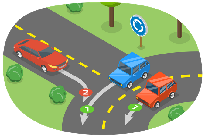 Regras de regulação de trânsito  Ilustração