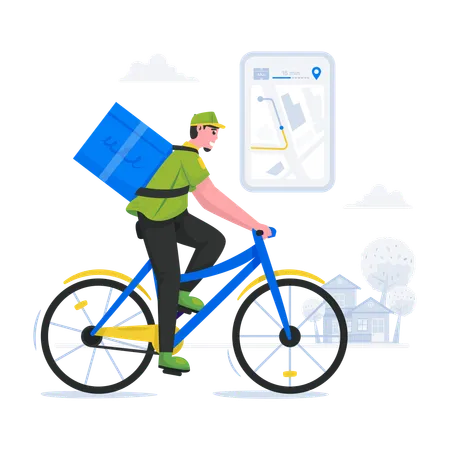 Regular delivery service  Illustration