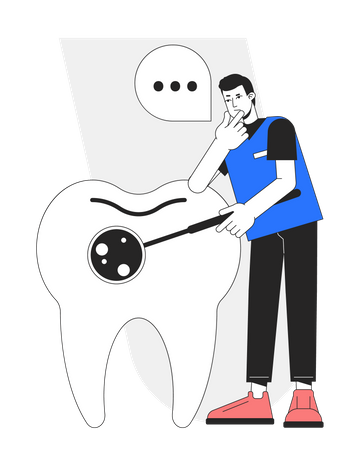 Regular dental check up  Illustration