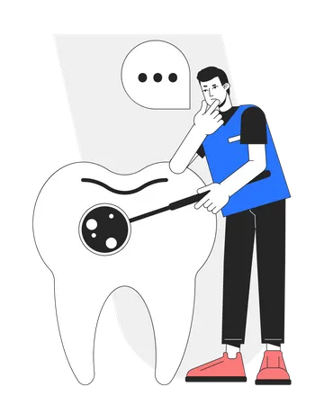 Regular dental check up  Illustration