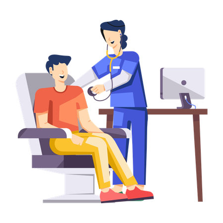 Regular Medical Checkup  Illustration