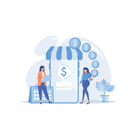 Regular money transfer  Illustration