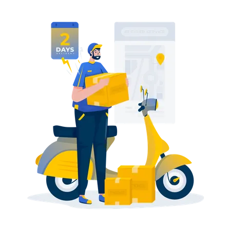 Regular service delivery  Illustration