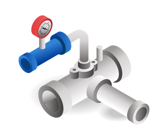 Regulator pipe cut  Illustration