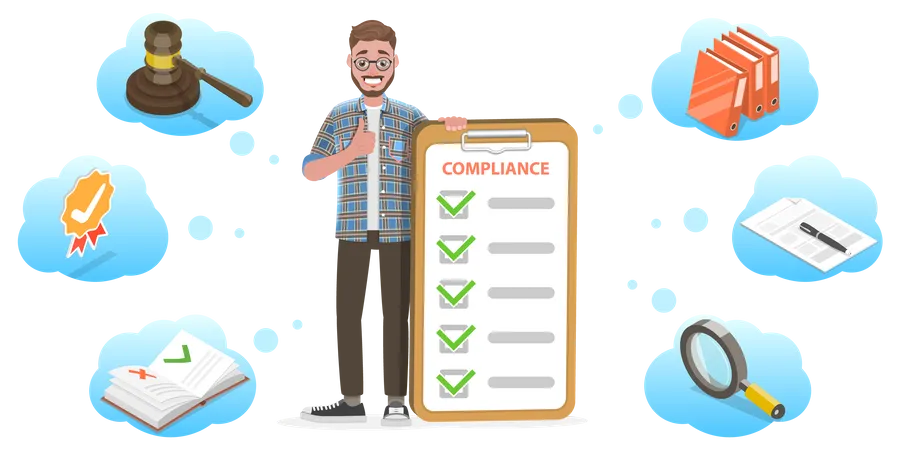 Regulatory Compliance with Policies and Regulations  Illustration