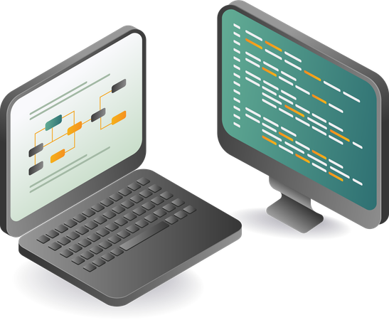 Reihe von Programmiersprachen für Computernetzwerk-Leistungstechnologie  Illustration