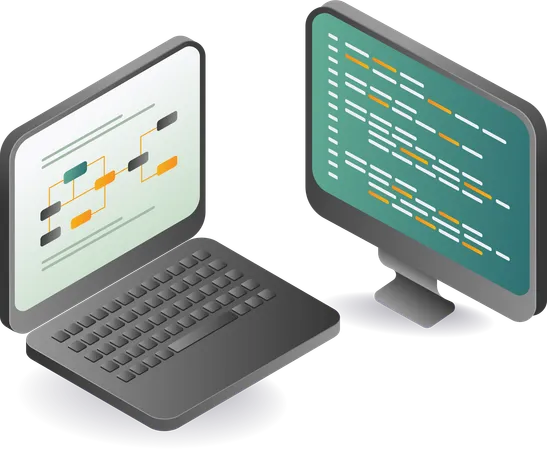 Reihe von Programmiersprachen für Computernetzwerk-Leistungstechnologie  Illustration