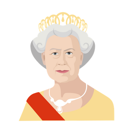 Reina Elizabeth II  Ilustración