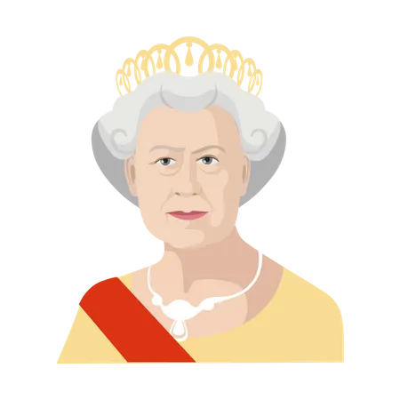 Reina Elizabeth II  Ilustración