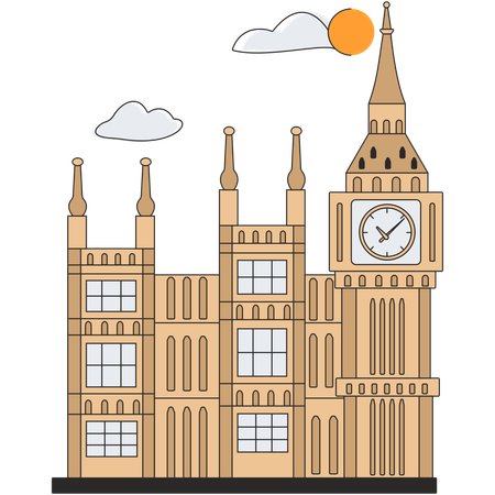 Reino Unido - Big Ben  Ilustração
