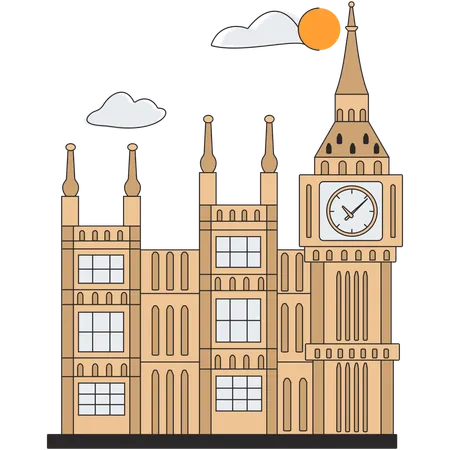 Reino Unido - Big Ben  Ilustración