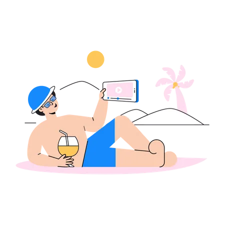 Reisebudget  Illustration