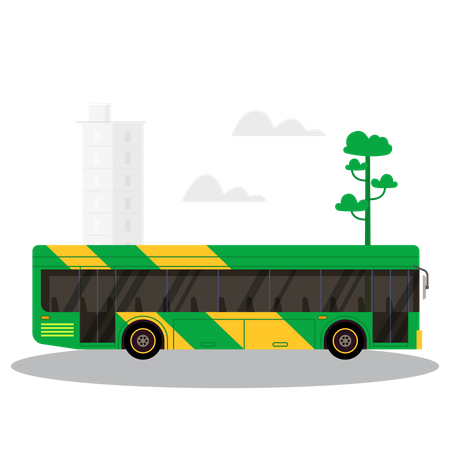 Reisebus  Illustration