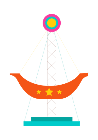 Reite auf dem Pendel  Illustration