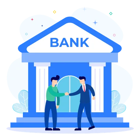 Relation client banque  Illustration