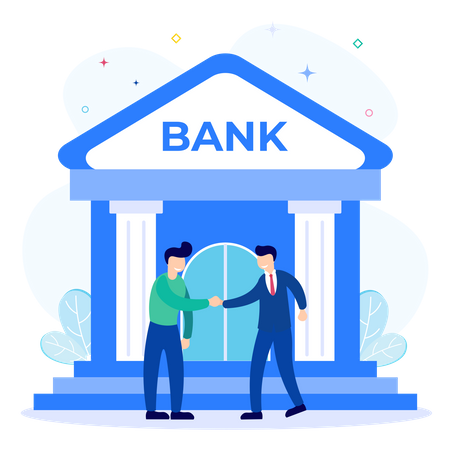 Relation client banque  Illustration