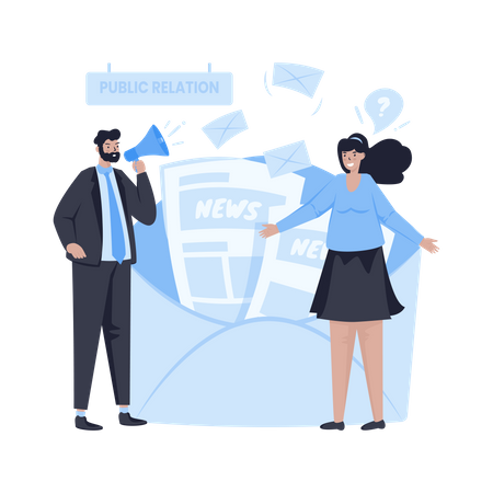 Relations publiques d'affaires  Illustration