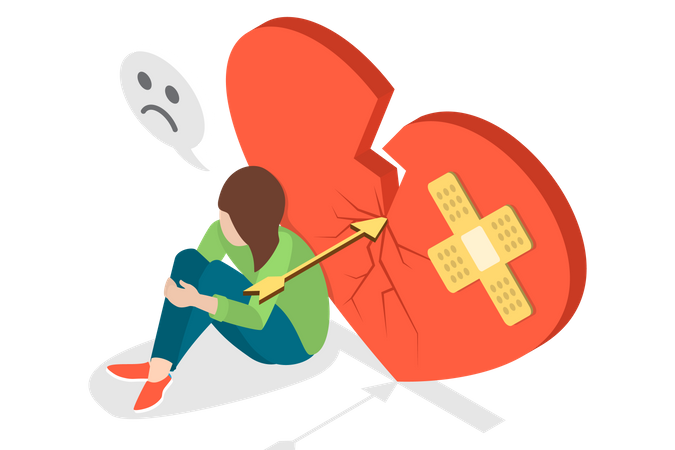 Relationship Breakup  Illustration