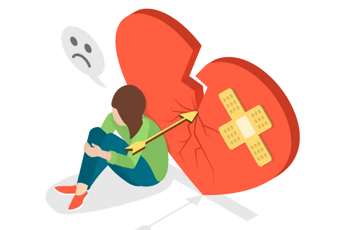 Relationship Breakup  Illustration