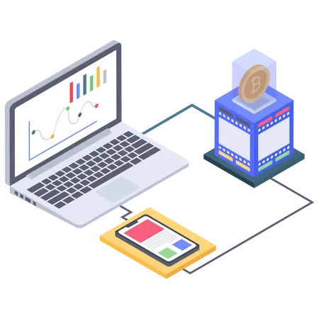 Relatório de análise de bitcoin  Ilustração