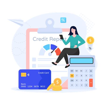 Relatório de crédito  Ilustração