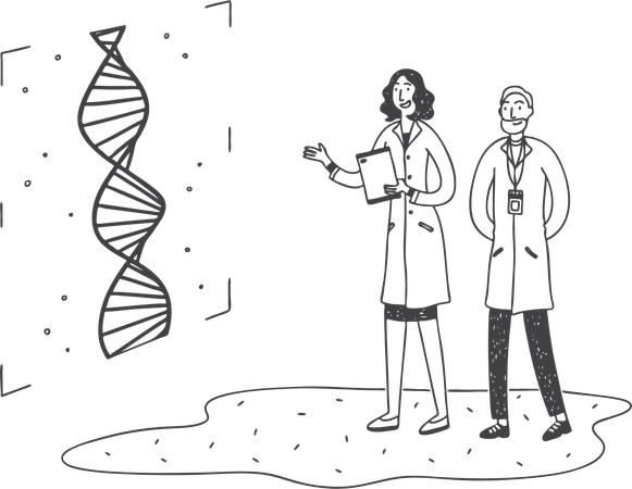 Relatório de DNA  Ilustração