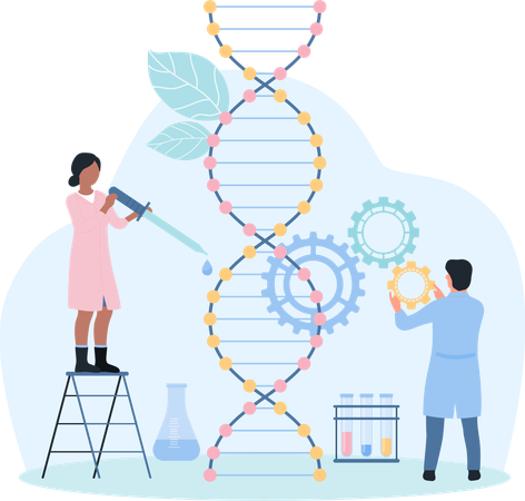 Relatório de DNA  Ilustração