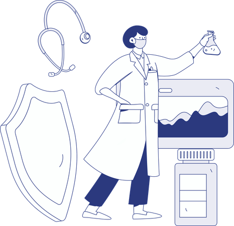 Relatório médico  Ilustração