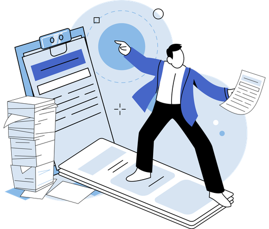 O relatório precisa ser preparado para as informações financeiras da empresa  Ilustração