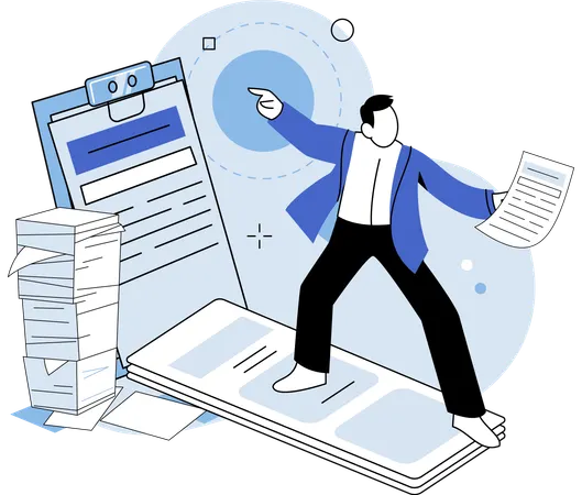 O relatório precisa ser preparado para as informações financeiras da empresa  Ilustração