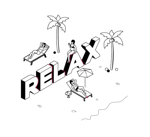 Relaxation concept Illustration