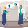 free religious conflict illustrations
