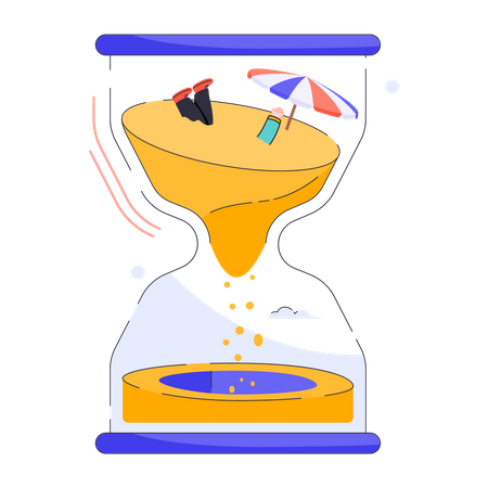 Reloj de arena  Ilustración