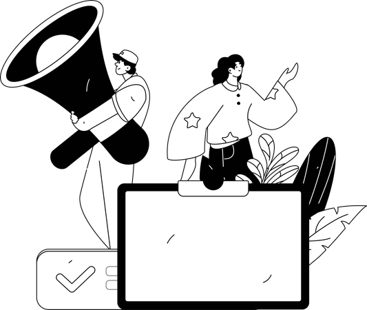 Reminder Broadcast  Illustration