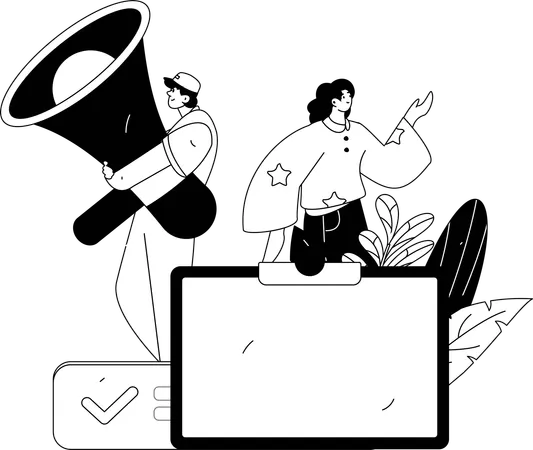 Reminder Broadcast  Illustration