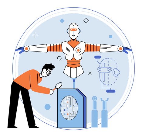 Remote controlled programmable unit  Illustration