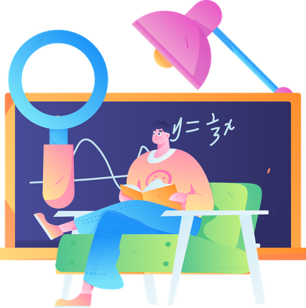 Remote Education  Illustration