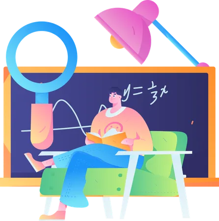 Remote Education  Illustration