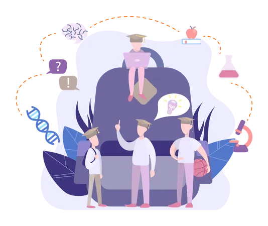 Remote learning system  Illustration