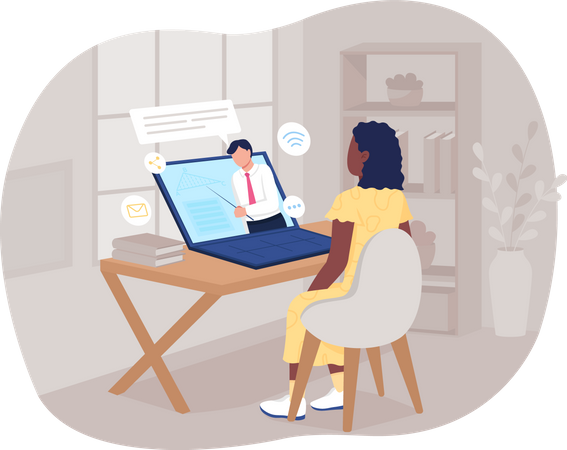 Remote mathematics seminar  Illustration