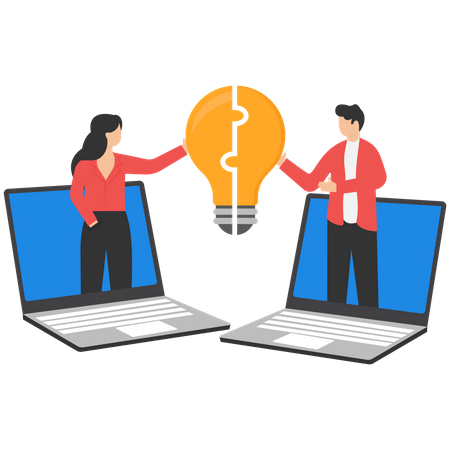 Remote meeting  Illustration